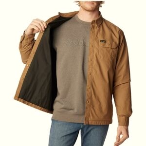 NWT Men's Columbia Landroamer Lined Shirt Retails $70! Brown XL